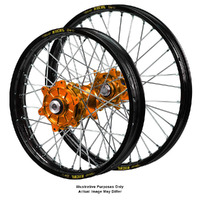 KTM 790-1090-1190-1290 Adventure Talon Orange Hubs / Excel Black Rims Wheel Set