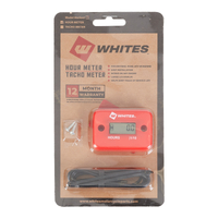 Whites Hour Meter - Red