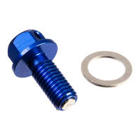 Whites Magnetic Sump Plug M10 x 22 x 1.5 - Blue