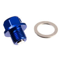 Whites Magnetic Sump Plug M12 x 10 x 1.25 - Blue