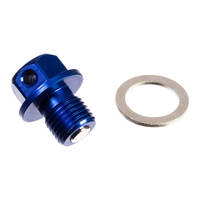 Whites Magnetic Sump Plug M12 x 12 x 1.25 - Blue
