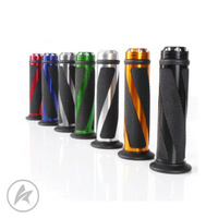Alloy/Rubber Motorcycle Grips