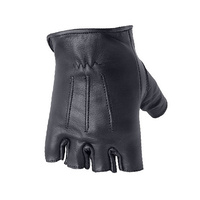 Motodry Gloves "Fingerless" Leather - Black