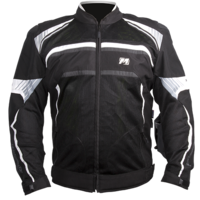 Motodry Jacket "Rapid" - Black/White